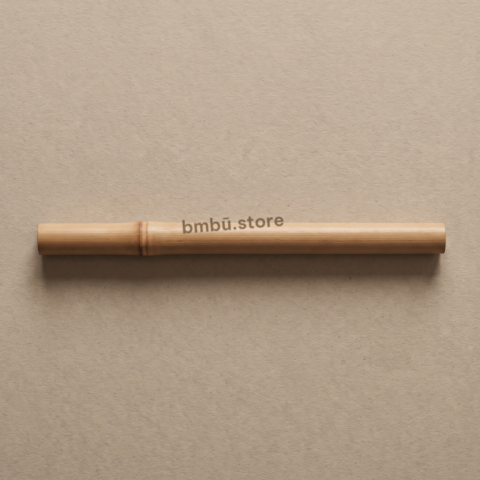 Bamboo straw brand face — bmbū.store wordmark